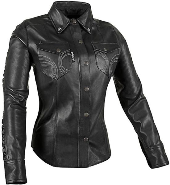 leather face shirt