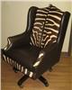 Zebra Hide & Leather Office Chair